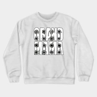 Grand Mama bullet hole gun shots Crewneck Sweatshirt